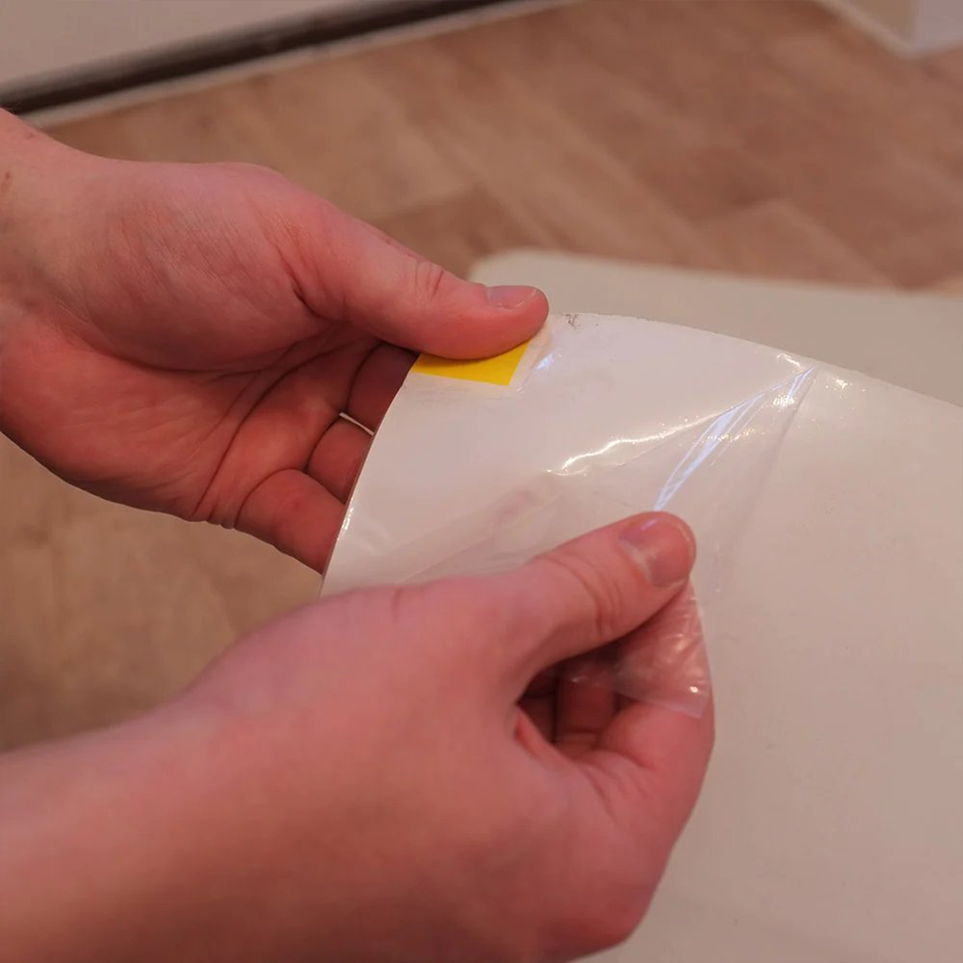 Tapis Collant Anti-Bactérien Blanc - 30 Feuilles - 0.45m x 0.9m (Lot de 4 Tapis)