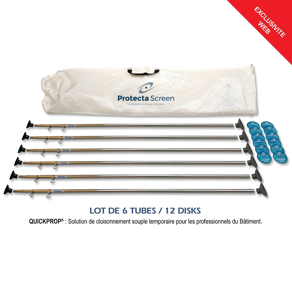 Quickprop Lot de 6 tubes / 12 disks