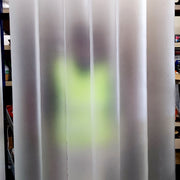 rideau à lanières PVC translucide mat 200x2, rideau isolation forte 77%, rideau sur mesure pour porte industrielle.