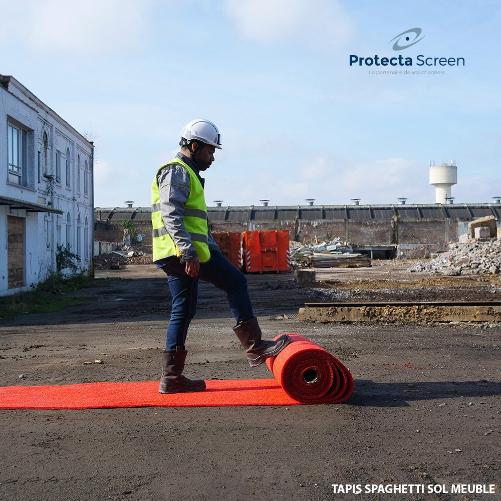 Tapis Spaghetti Sol Meuble 14mm - 1m x 10m